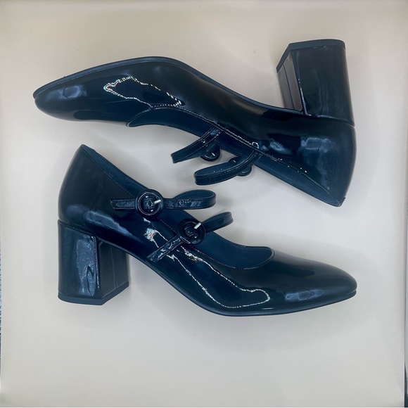 Black Patent Leather Jonak Paris Mary Jane Shoes Size 40 - Picture 11 of 11